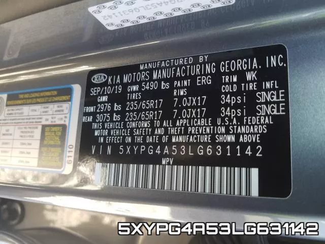 5XYPG4A53LG631142 фото 2