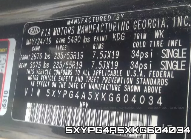 5XYPG4A5XKG604034 фото 10