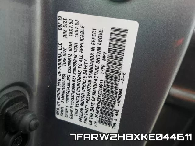 7FARW2H8XKE044611 фото 2