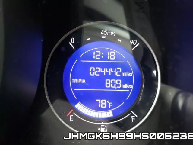 JHMGK5H99HS005236 фото 9