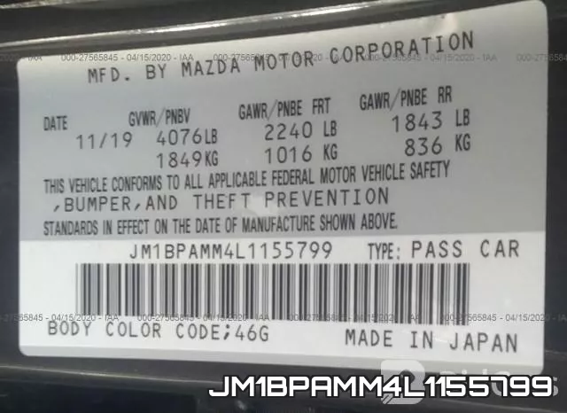 JM1BPAMM4L1155799 фото 10