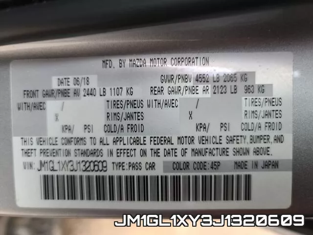 JM1GL1XY3J1320609 фото 2