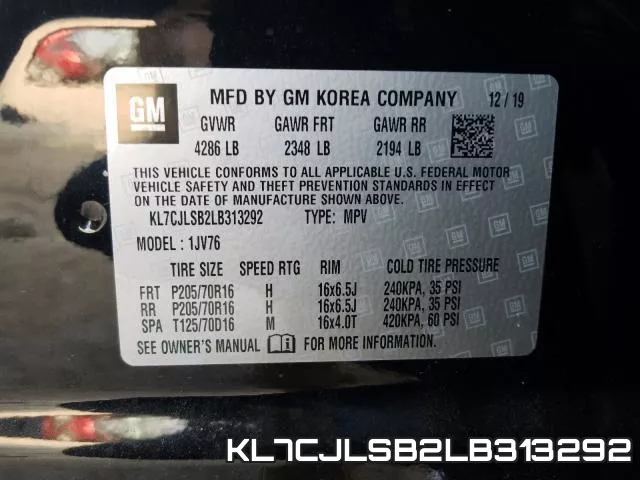 KL7CJLSB2LB313292 фото 2