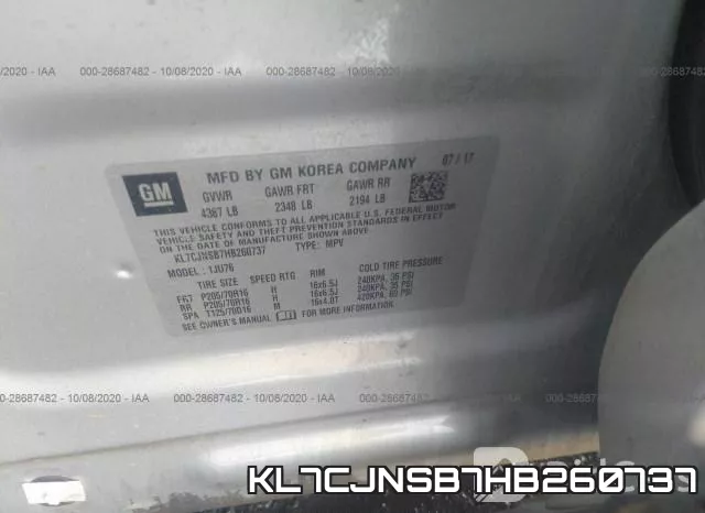 KL7CJNSB7HB260737 фото 10