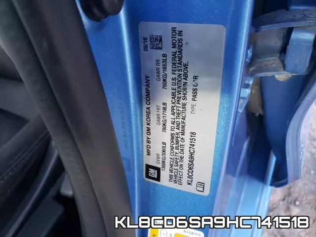 KL8CD6SA9HC741518 фото 2