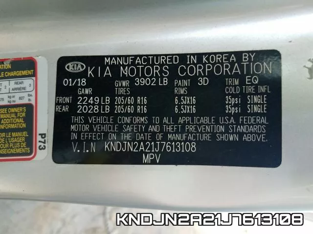 KNDJN2A21J7613108 фото 2