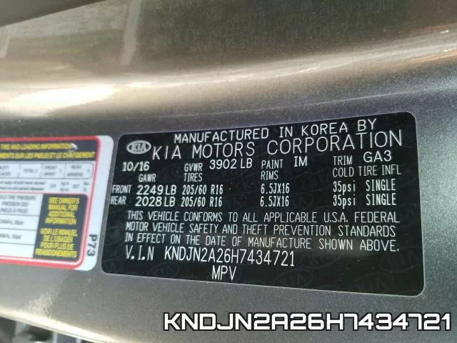KNDJN2A26H7434721 фото 2