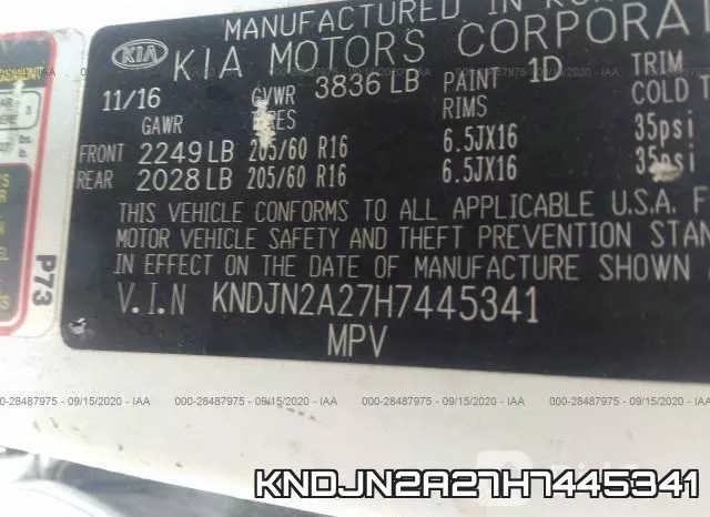 KNDJN2A27H7445341 фото 9