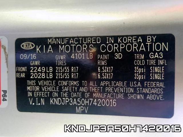 KNDJP3A50H7420016 фото 2