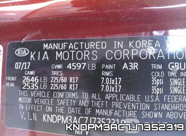 KNDPM3AC7J7352319 фото 10