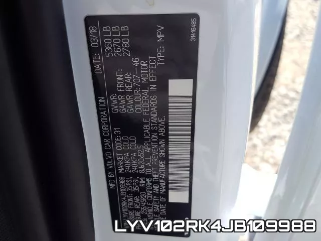 LYV102RK4JB109988 фото 2