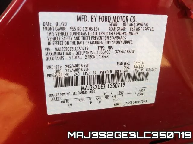 MAJ3S2GE3LC350719 фото 2