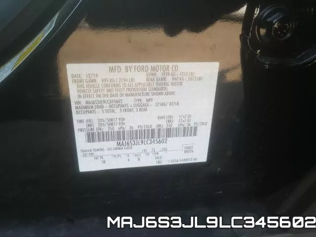 MAJ6S3JL9LC345602 фото 2