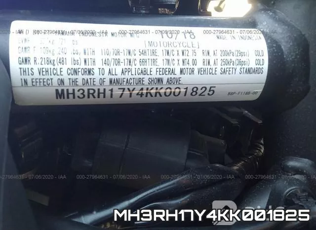 MH3RH17Y4KK001825 фото 2