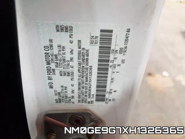 NM0GE9G7XH1326365 фото 2