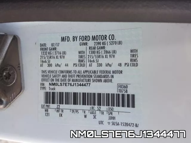 NM0LS7E76J1344477 фото 2