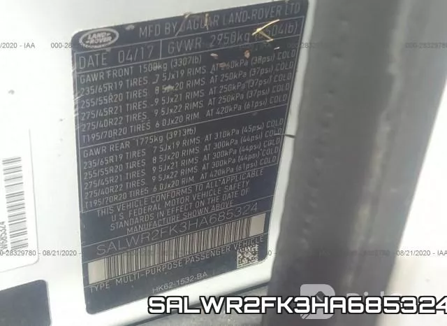 SALWR2FK3HA685324 фото 10