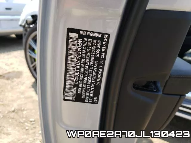 WP0AE2A70JL130423 фото 2
