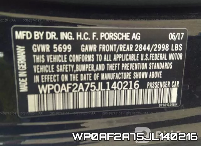 WP0AF2A75JL140216 фото 10
