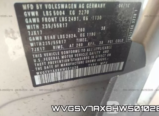 WVGSV7AX8HW501026 фото 10