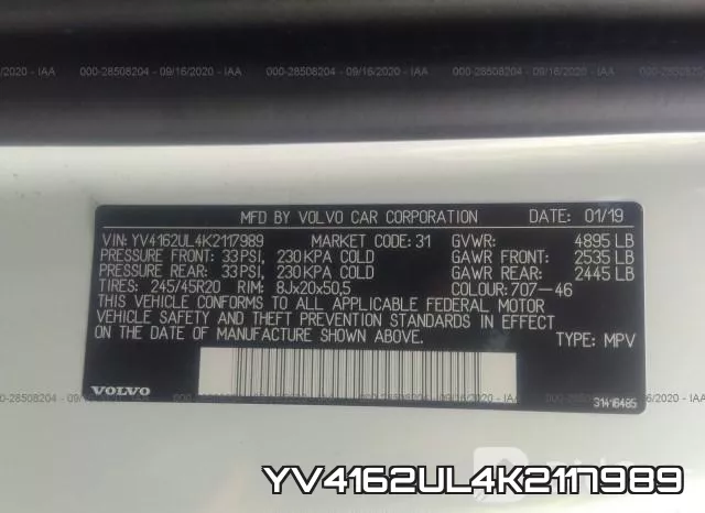 YV4162UL4K2117989 фото 10