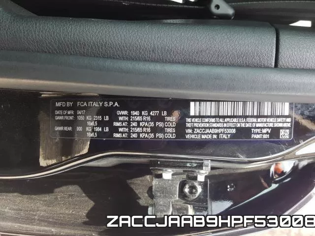 ZACCJAAB9HPF53008 фото 2