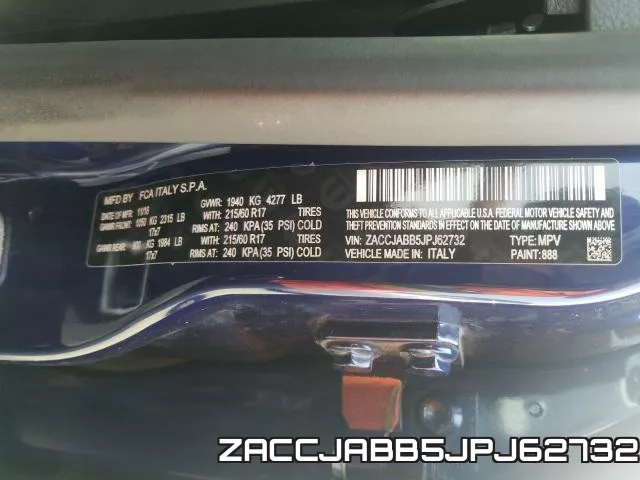 ZACCJABB5JPJ62732 фото 2