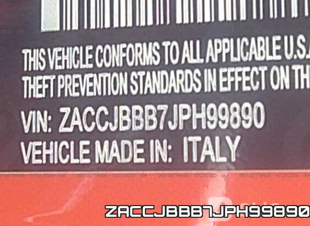 ZACCJBBB7JPH99890 фото 10