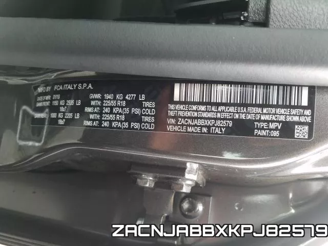 ZACNJABBXKPJ82579 фото 2