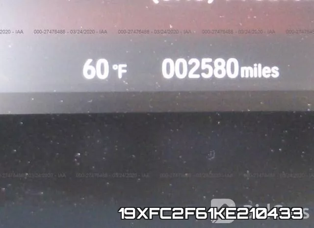 19XFC2F61KE210433 фото 8