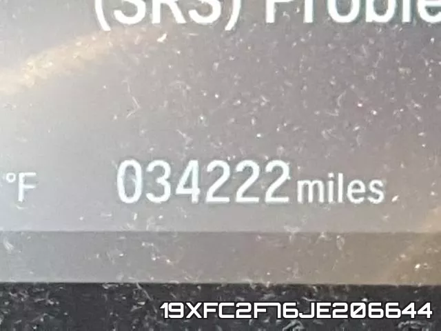 19XFC2F76JE206644 фото 9