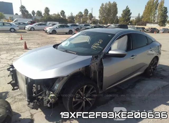 19XFC2F83KE208636 фото 3