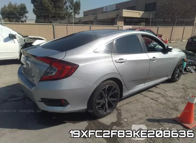 19XFC2F83KE208636 фото 5