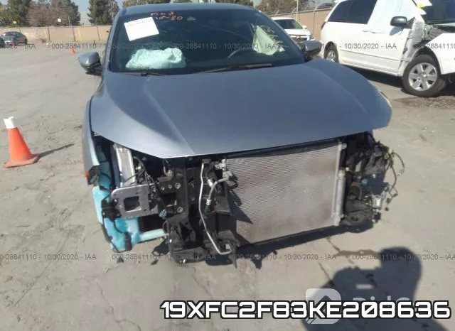 19XFC2F83KE208636 фото 7