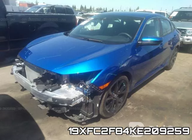 19XFC2F84KE209259 фото 3