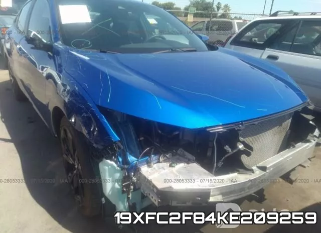 19XFC2F84KE209259 фото 6