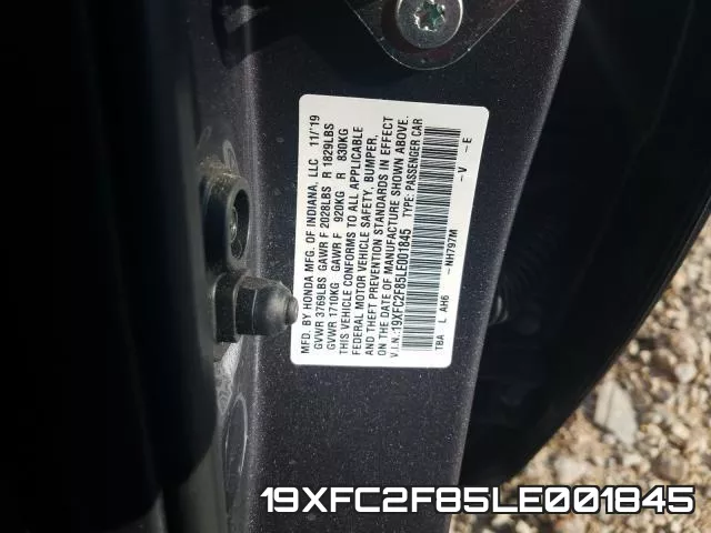 19XFC2F85LE001845 фото 2