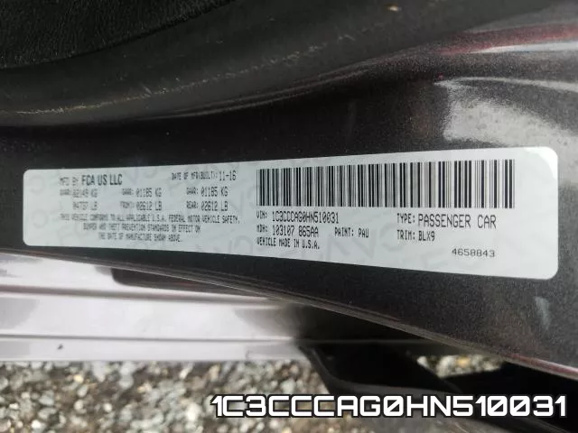 1C3CCCAG0HN510031 фото 2