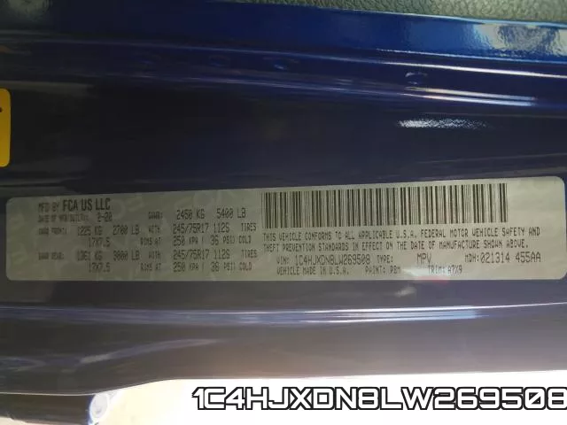 1C4HJXDN8LW269508 фото 2