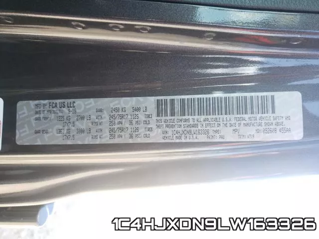 1C4HJXDN9LW163326 фото 2