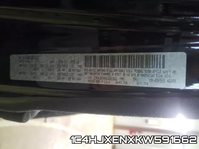 1C4HJXENXKW591662 фото 2