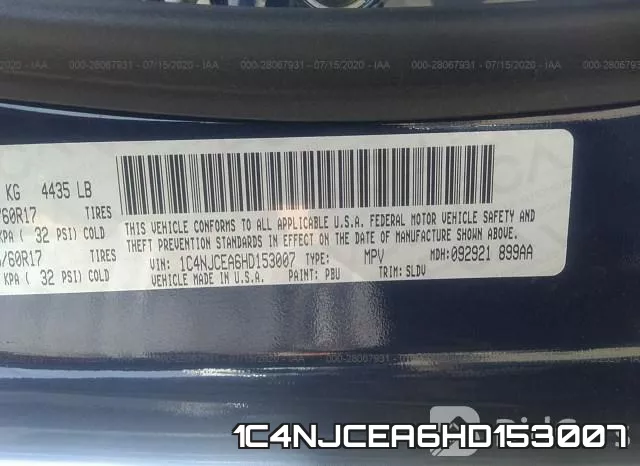 1C4NJCEA6HD153007 фото 10