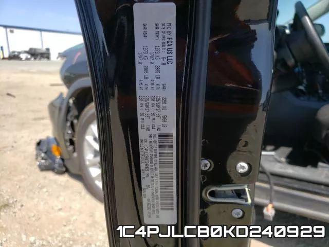 1C4PJLCB0KD240929 фото 2