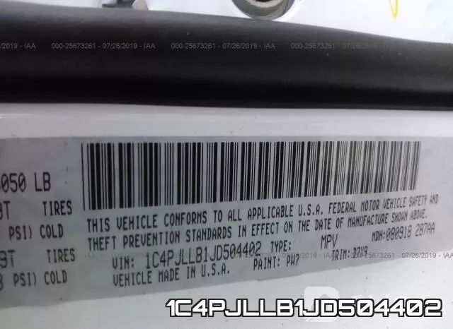1C4PJLLB1JD504402 фото 10