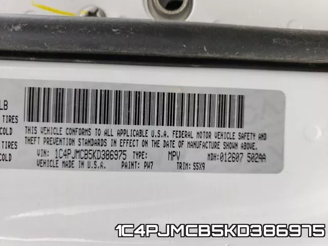 1C4PJMCB5KD386975 фото 2