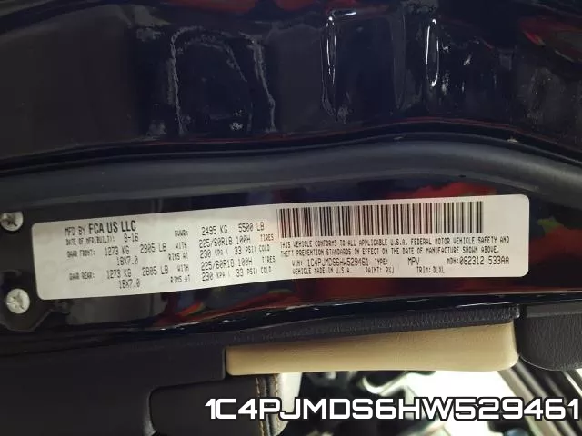 1C4PJMDS6HW529461 фото 2