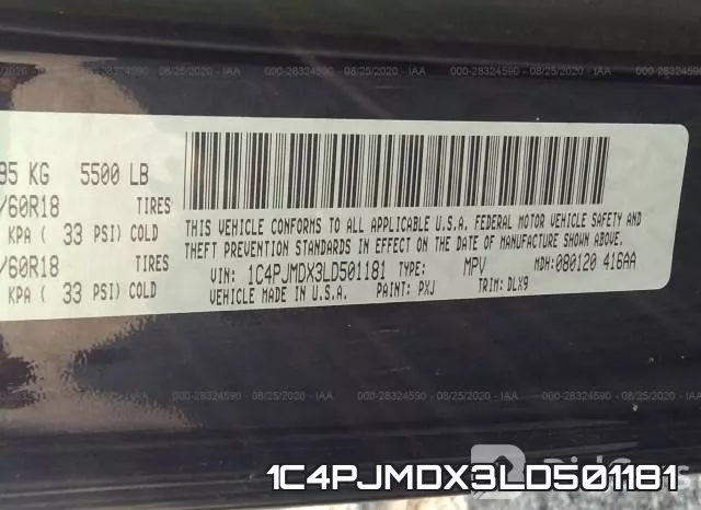 1C4PJMDX3LD501181 фото 10