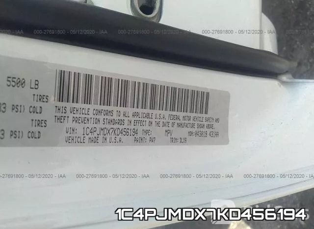 1C4PJMDX7KD456194 фото 10