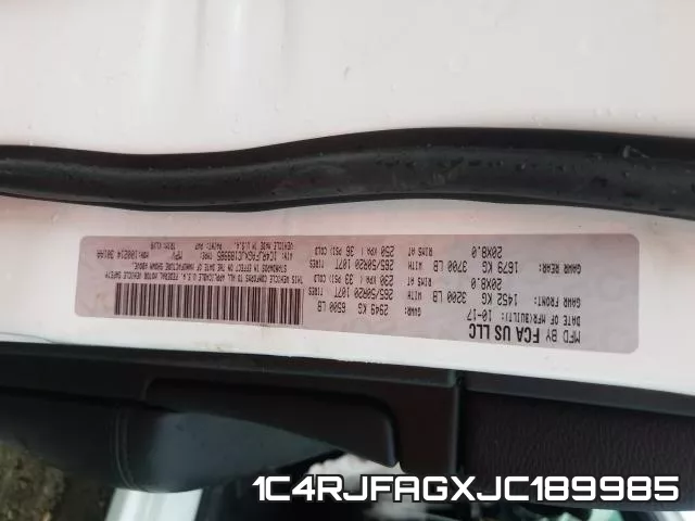 1C4RJFAGXJC189985 фото 2