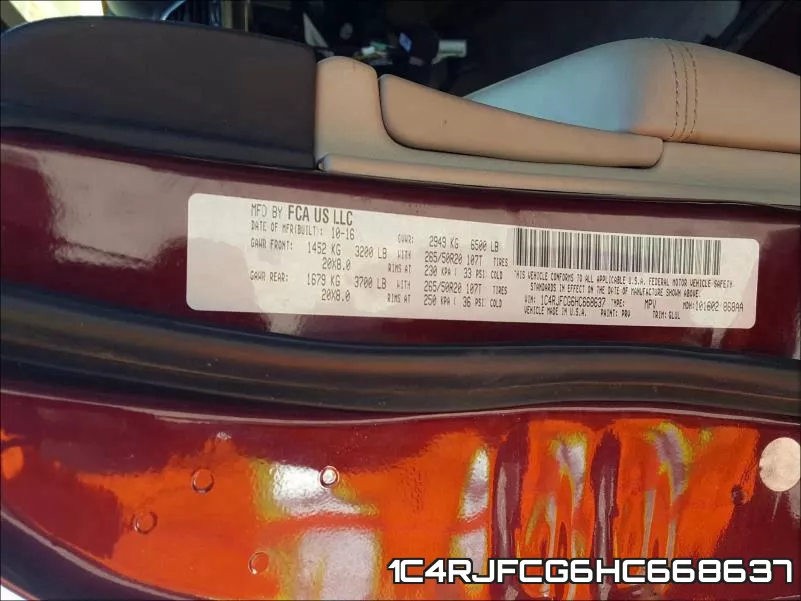 1C4RJFCG6HC668637 фото 2